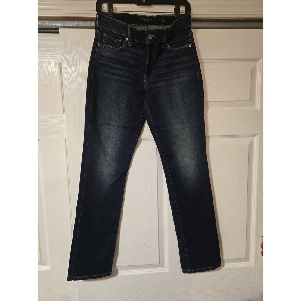 LUCKY BRAND SWEET MID‎ RISE STRAIGHT DARK WASH WOMENS JEANS SZ  8/29 R